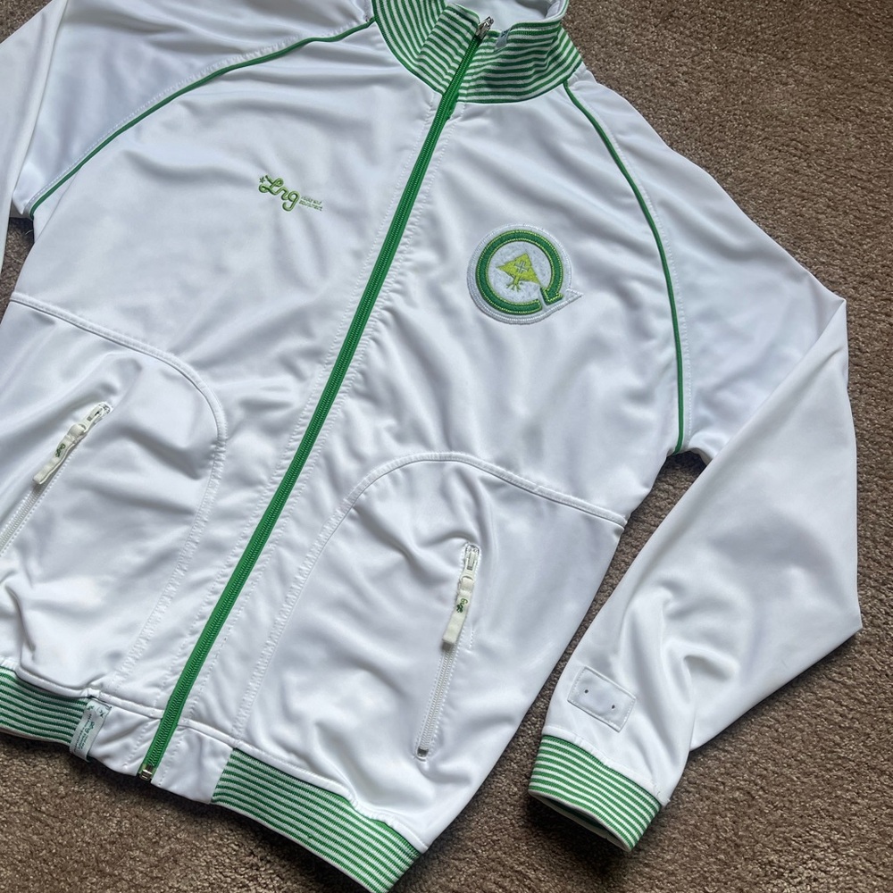 VTG 00’s / Y2K LRG White & Green Track Jacket - Picture 3 of 5